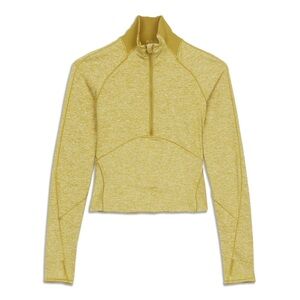 LULULEMON Always Alert 1/2 Zip - Size 4 - Lemon Yellow